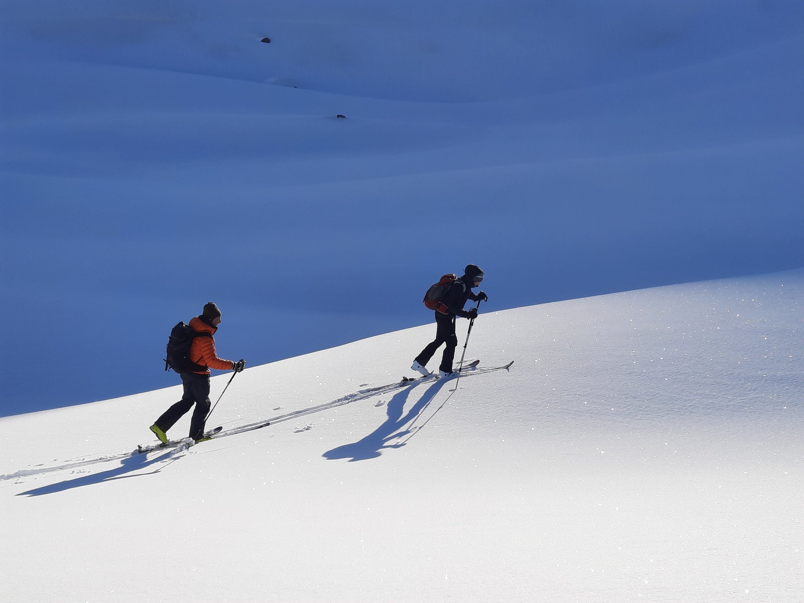 Skitour in den Bergen rund um Bever